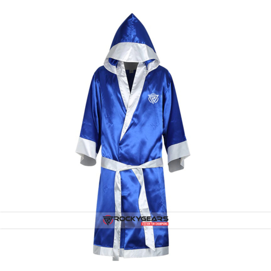 Satin Blue Robe