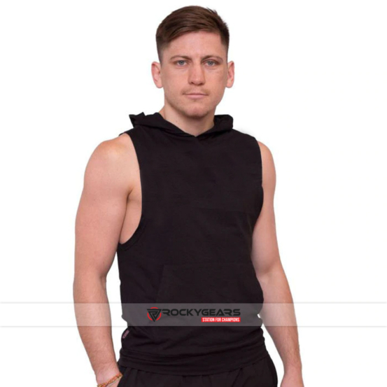 Sleeveless hoodie