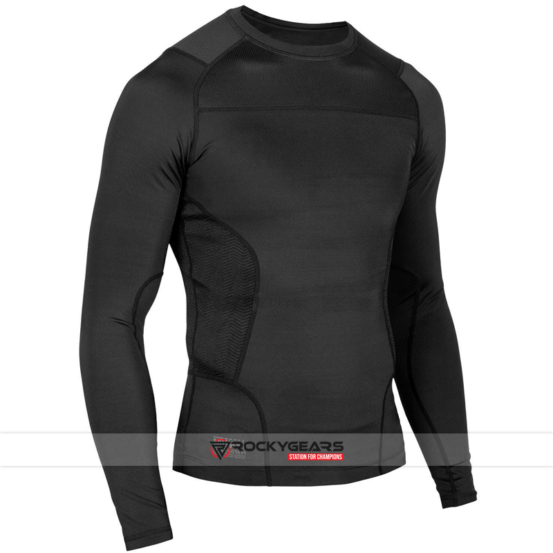 Black Rash Guard side view