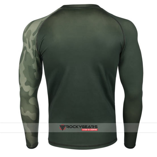 Camouflage Rash Guard Back