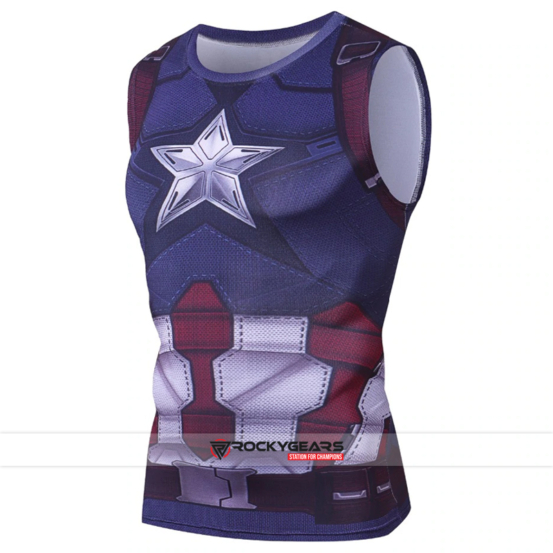 Polyester Captain America Shirt