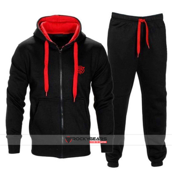 Woolen Black Track Suit