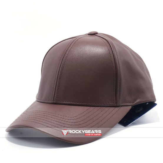 Men Leather Cap